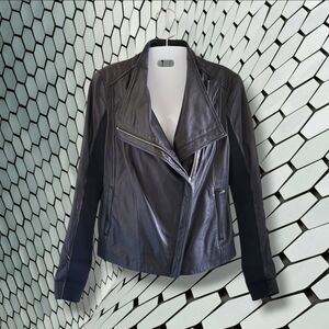 Trouve | Anthro | EUC Black Soft 100% Leather Moto-Style Jacket (SIZE S)